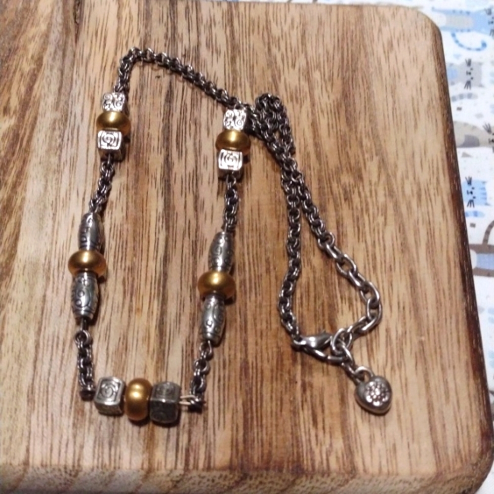 BRIGHTON Mixed Metal Beaded Necklace